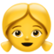 Girl emoji on Apple